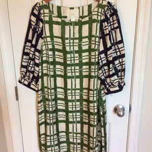 Anthropologie Maeve broken blocks dress